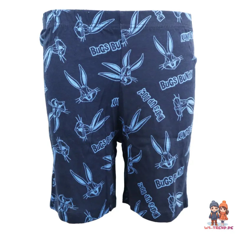 Bugs Bunny Kinder Schlafanzug Pyjama kurzarm - WS-Trend.de kurz Sleepwear 104-134 baumwolle