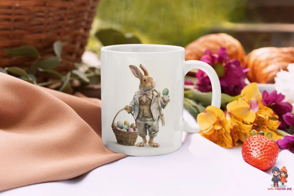 Osterhase Vintage Ostereier Ostern Kaffeetasse Teetasse Tasse Geschenkidee - WS-Trend.de