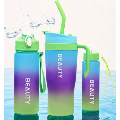 3er Set XL Wasserflasche Trinkflasche Flasche 1200 / 800 / 300 ml - WS-Trend.de
