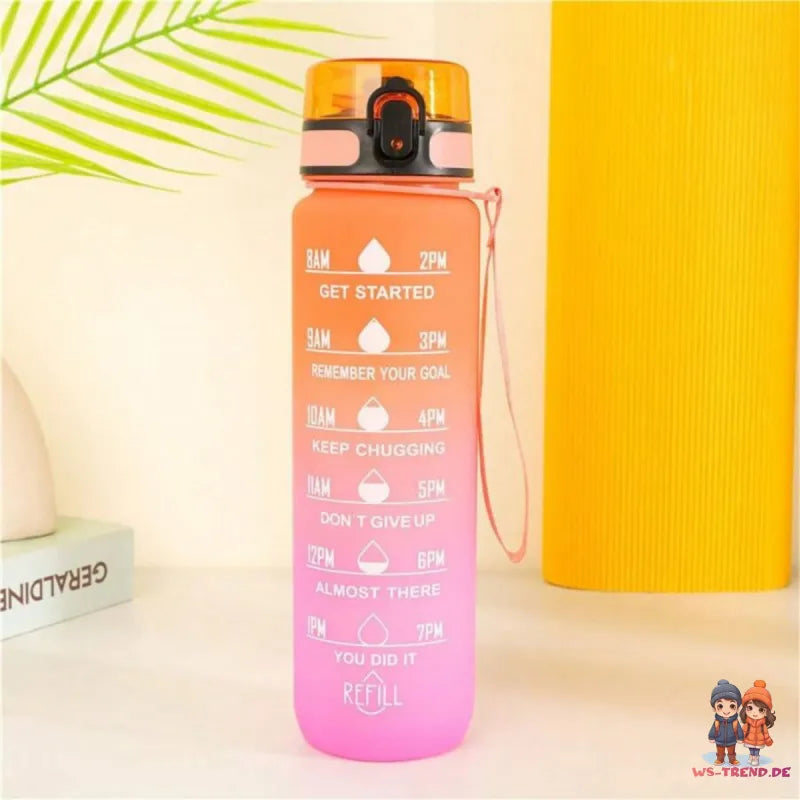 XL Sportflasche Wasserflasche Trinkflasche Flasche 1000 ml - WS-Trend.de