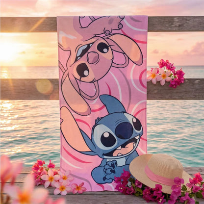 Disney Lilo und Stitch Angel Mikrofaser Strandtuch Badetuch XL 70x140 cm - WS-Trend.de