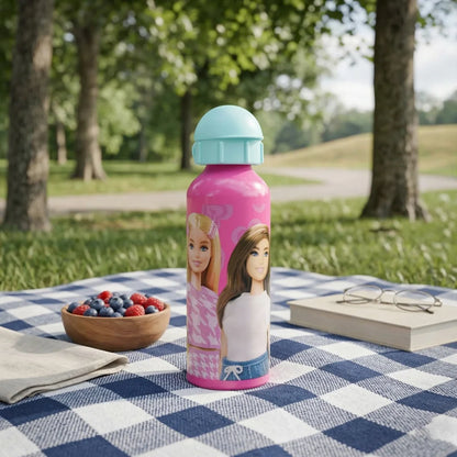 Barbie Kinder Sport Aluminium Wasserflasche Trinkflasche Flasche 520 ml - WS-Trend.de