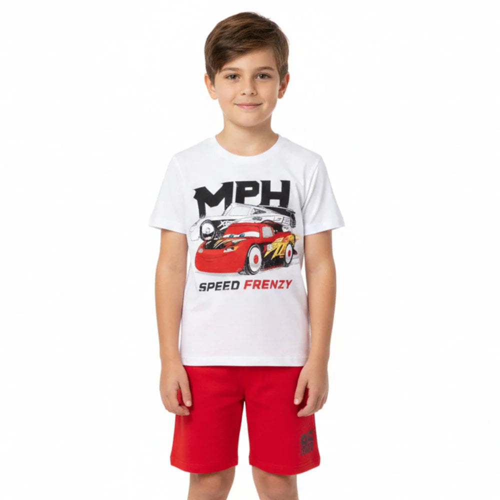 Disney Cars Lightning McQueen Kinder Pyjama Schlafanzug - WS-Trend.de 98-128 Baumwolle