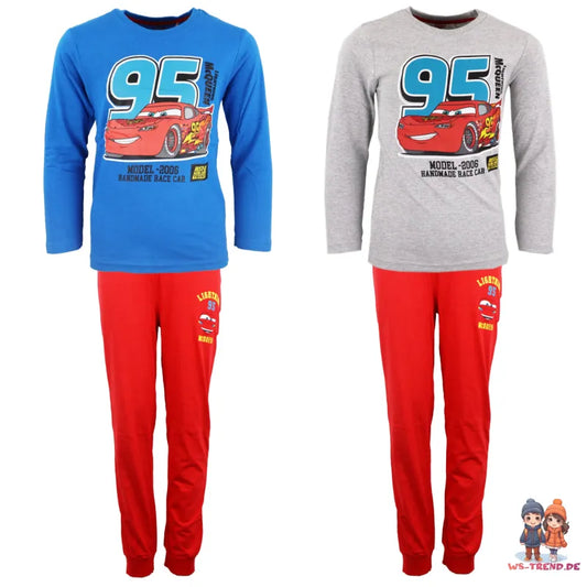 Disney Cars Lightning McQueen Kinder lang Pyjama Schlafanzug - WS-Trend.de 98-128 Baumwolle