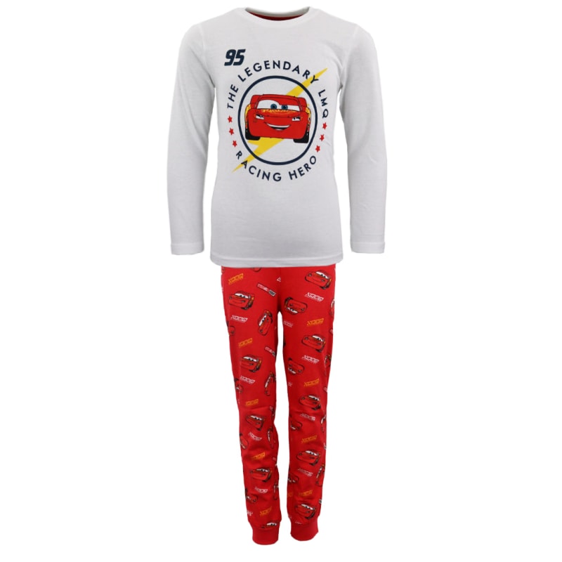 Disney Cars Lightning McQueen Kinder langarm Pyjama Schlafanzug - WS-Trend.de lang 98-128 Baumwolle