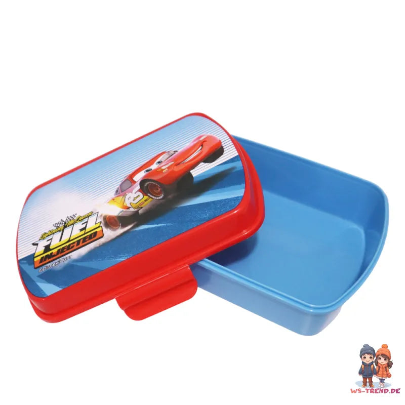 Disney Cars Lightning McQueen 2 teiliges Lunch Set - Brotdose Trinkflasche 430ml - WS-Trend.de