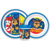 Paw Patrol Chase Rubble Kinder Geschirr-Set 3 teilig Becher Teller Schüssel