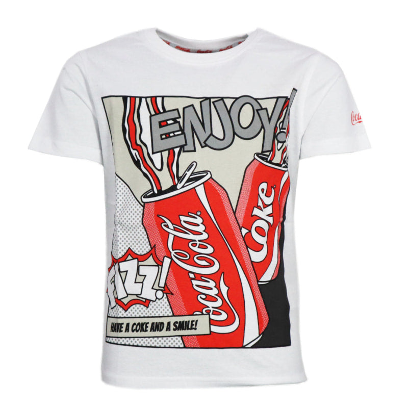 Coca Cola Classic Kinder Jugend Jungen kurzarm T-Shirt - WS-Trend.de 134-164 100% Baumwolle