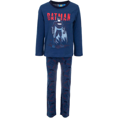 DC Comics Classic Batman Kinder lang Pyjama Schlafanzug - WS-Trend.de 98-128 Blau Rot Baumwolle