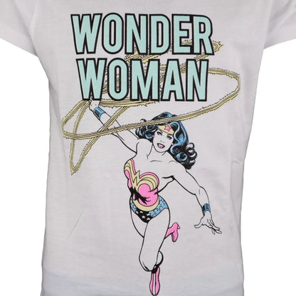DC Comics Wonder Woman Schlafanzug Pyjama - WS-Trend.de kurz 134 bis 164 Baumwolle