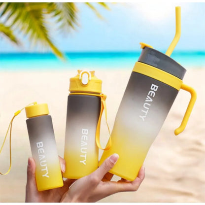 3er Set XL Wasserflasche Trinkflasche Flasche 1200 / 800 / 300 ml - WS-Trend.de