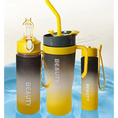 3er Set XL Wasserflasche Trinkflasche Flasche 1200 / 800 / 300 ml - WS-Trend.de