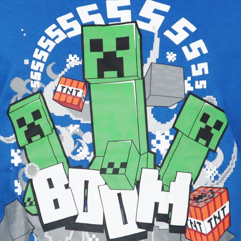 Minecraft Creeper Gamer Kinder Jungen Langarmshirt Shirt - WS-Trend.de 116-158 100% Baumwolle