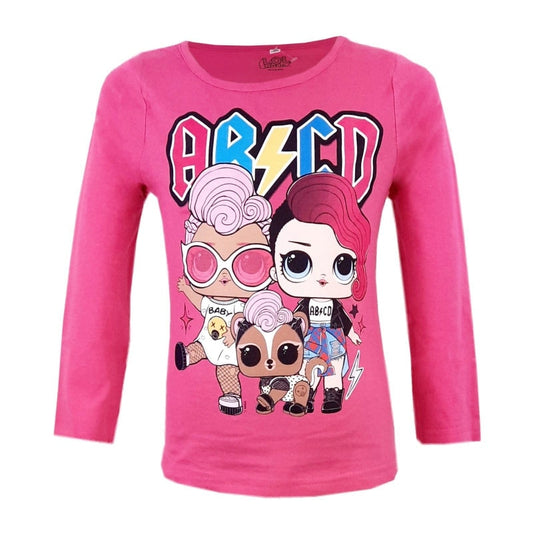 LOL Surprise Kinder Mädchen Langarmshirt Shirt - WS-Trend.de T-Shirt Suprise - Pink für Gr. 116 langarm baumwolle