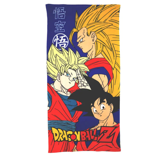 Dragon Ball Z Goku Mikrofaser Strandtuch Badetuch 70x140 cm - WS-Trend.de Dragonball Badehandtuch