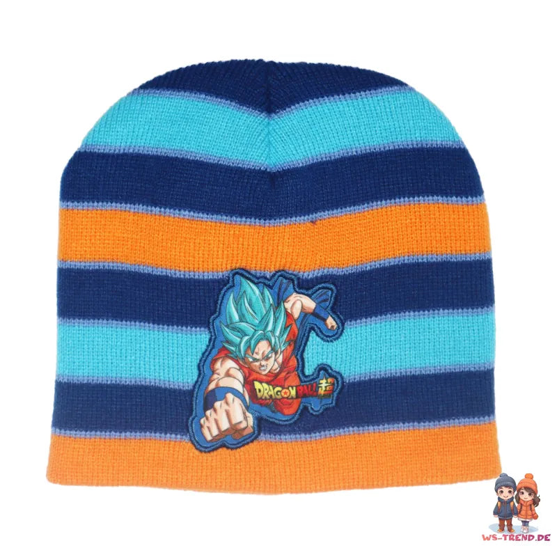Anime Dragon Ball Goku Jungen Wintermütze Mütze plus Handschuhe 54/56 - WS-Trend.de Herbst