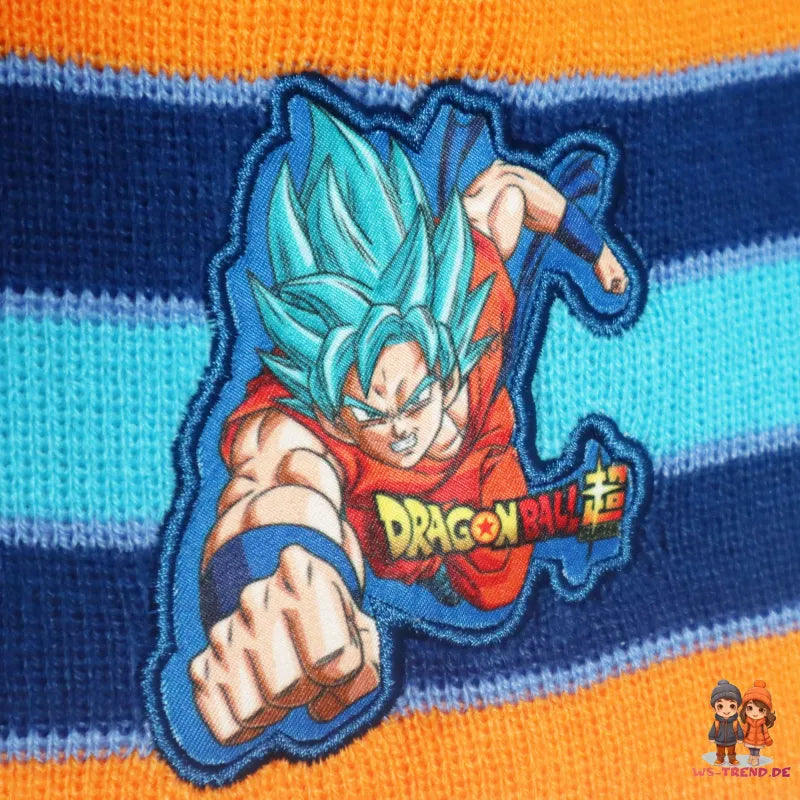 Anime Dragon Ball Goku Jungen Wintermütze Mütze plus Handschuhe 54/56 - WS-Trend.de Herbst