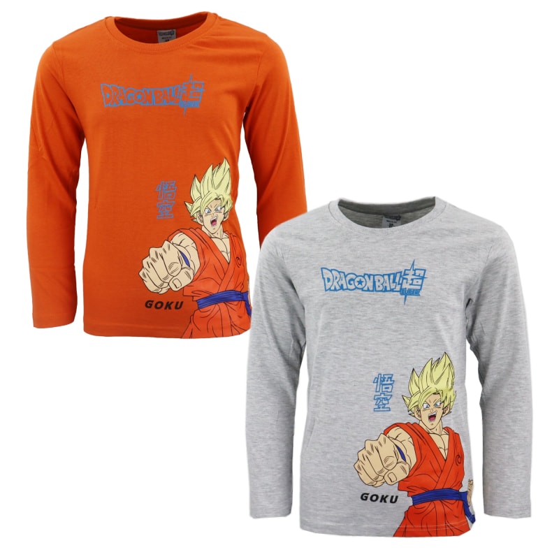 Anime Dragonball Super Goku Kinder Jungen langarm Shirt - WS-Trend.de Gr. 104 - 152 Baumwolle