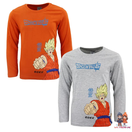 Anime Dragonball Super Goku Kinder Jungen langarm Shirt - WS-Trend.de Gr. 104 - 152 Baumwolle