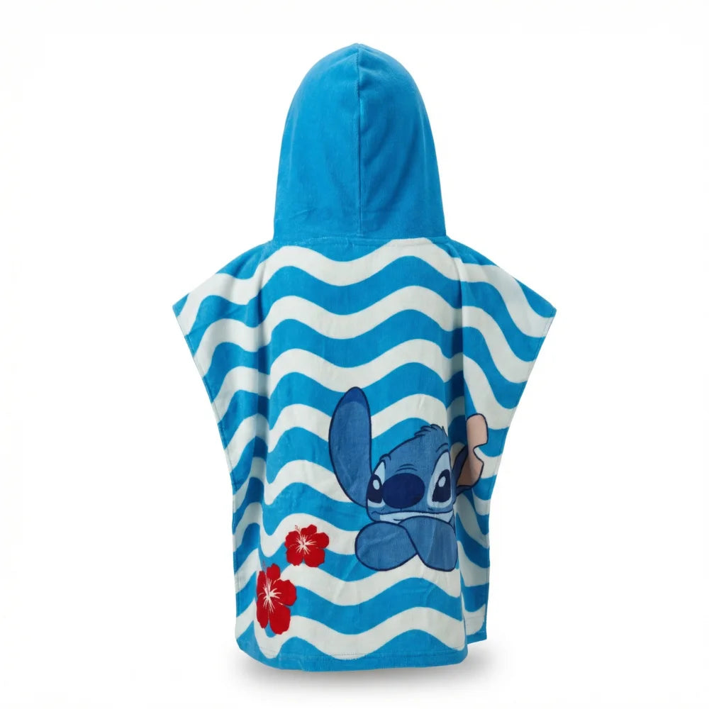 Disney Lilo Stitch Kinder Mädchen Mikrofaser Poncho Badetuch 55x110 cm - WS-Trend.de