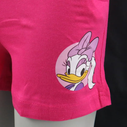 Disney Daisy Duck Kinder Mädchen Sommerset Shorts plus T-Shirt - WS-Trend.de 98-128 Rosa Pink