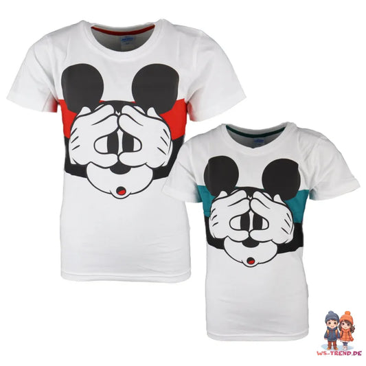 Disney Mickey Maus Kinder kurzarm T-Shirt - WS-Trend.de Jungen Baumwolle Blau Rot