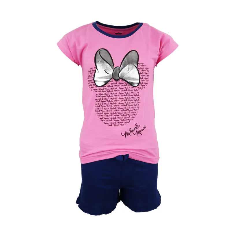 Disney Minnie Maus Jugend Pyjama - WS-Trend.de Mädchen kurzarm Schlafanzug 134-164 Baumwolle