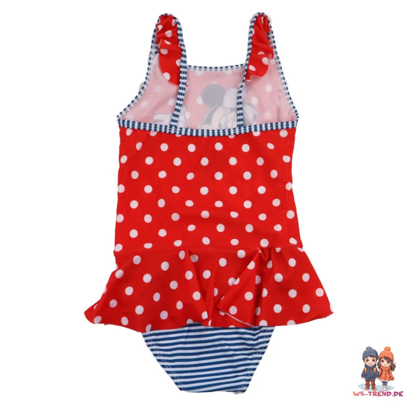 Disney Minnie Maus Kinder Badeanzug - WS-Trend.de Red Black für Mädchen 104-134