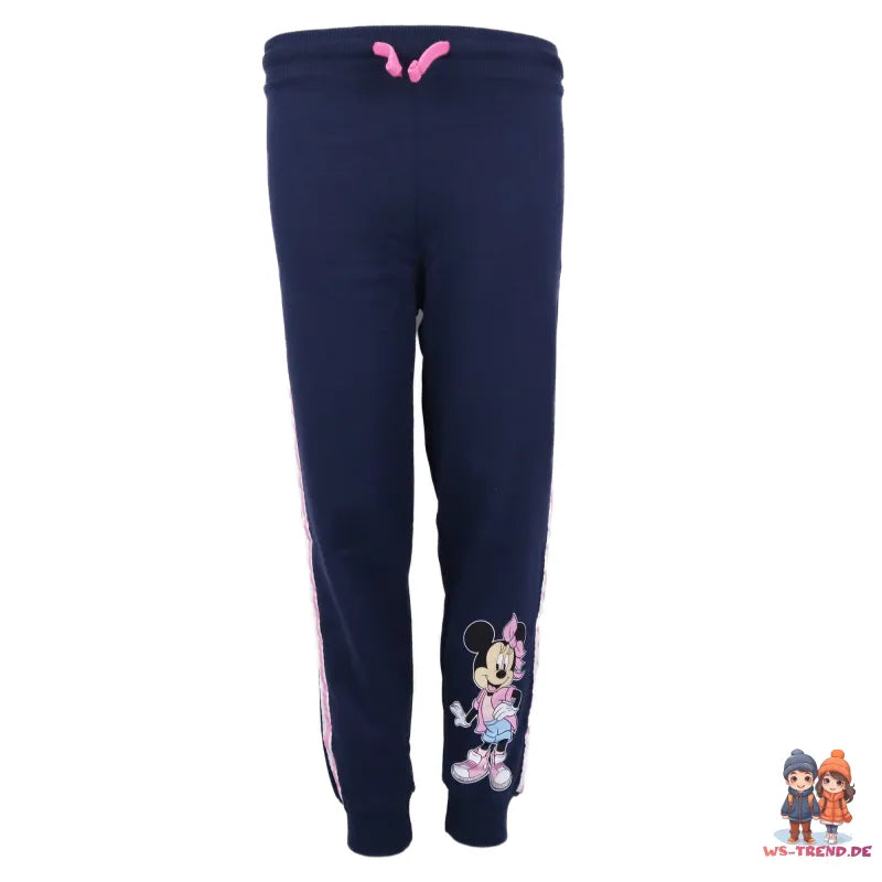 Disney Minnie Maus Kinder Jogginghose - WS-Trend.de Sporthose Hose 104 bis 134 Dunkelblau