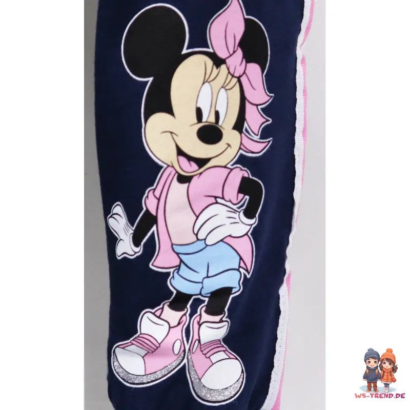 Disney Minnie Maus Kinder Jogginghose - WS-Trend.de Sporthose Hose 104 bis 134 Dunkelblau