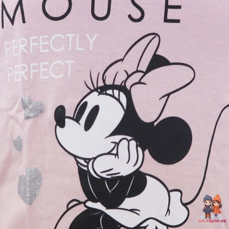 Disney Minnie Maus Kinder langarm T-Shirt - WS-Trend.de Mädchen 98-128 Baumwolle