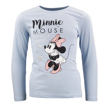 Disney Minnie Maus Kinder langarm T-Shirt - WS-Trend.de Mädchen 98-128 Baumwolle