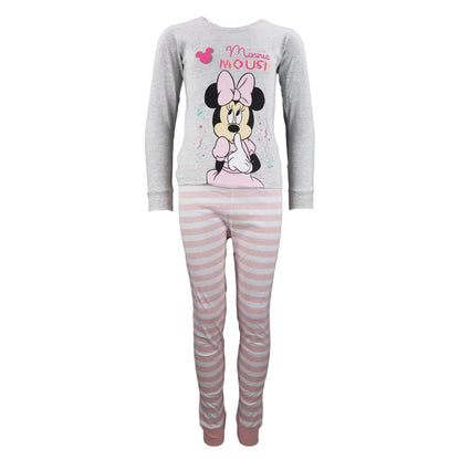 Disney Minnie Maus Kinder Schlafanzug Pyjama lang - WS-Trend.de Mädchen 104 - 134 Baumwolle