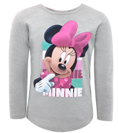 Disney Minnie Maus Sweet T-Shirt Langarm - Größe 110 bis 152 cm - WS-Trend.de langarm Pink für Mädchen Baumwolle -152