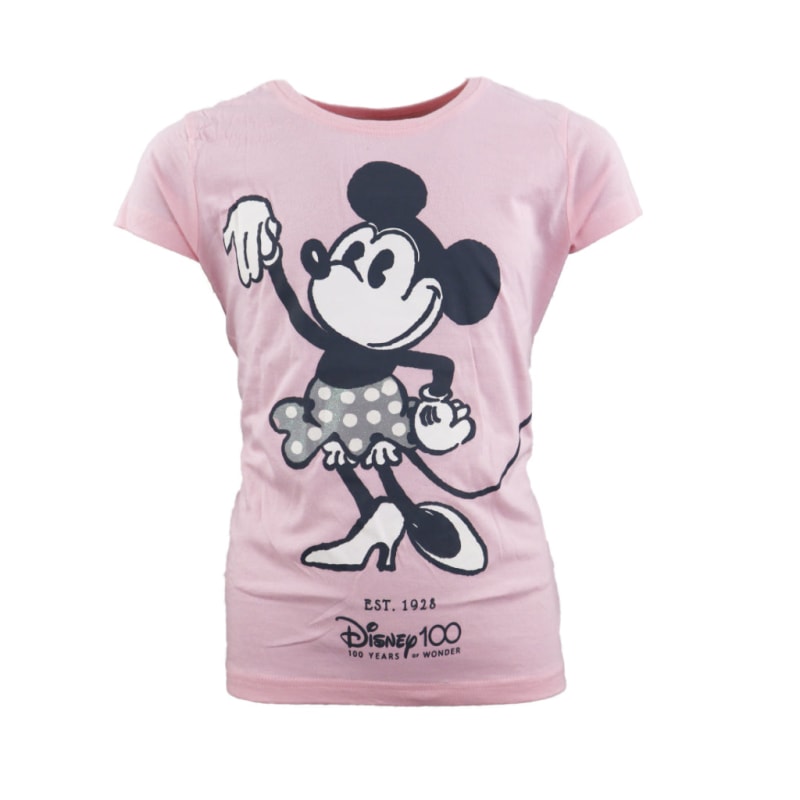 Disney Minnie Maus 100 Years Mädchen Pyjama - WS-Trend.de kurzarm Schlafanzug 140-164 Baumwolle