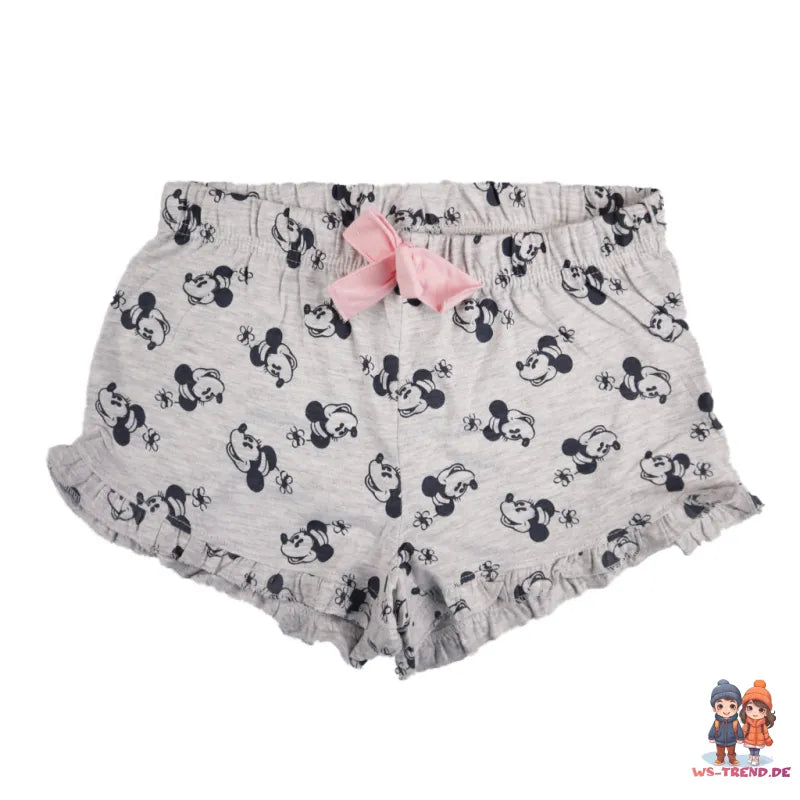 Disney Minnie Maus 100 Years Mädchen Pyjama - WS-Trend.de kurzarm Schlafanzug 140-164 Baumwolle
