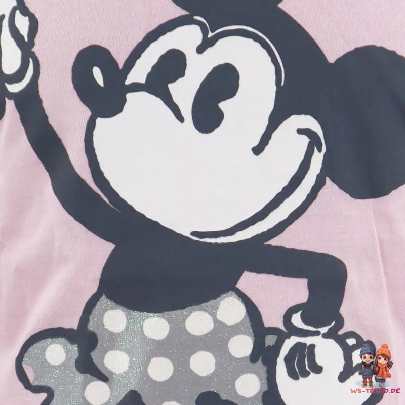 Disney Minnie Maus 100 Years Mädchen Pyjama - WS-Trend.de kurzarm Schlafanzug 140-164 Baumwolle