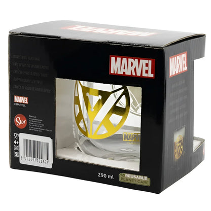 Marvel Iron Man doppelwandige Kaffeetasse Teetasse Glastasse 290 ml - WS-Trend.de