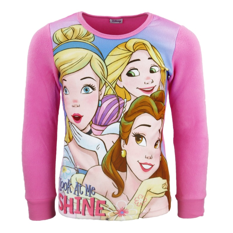 Disney Prinzessinnen Kinder Polar Fleece Schlafanzug Pyjama Hausanzug - WS-Trend.de 92-128
