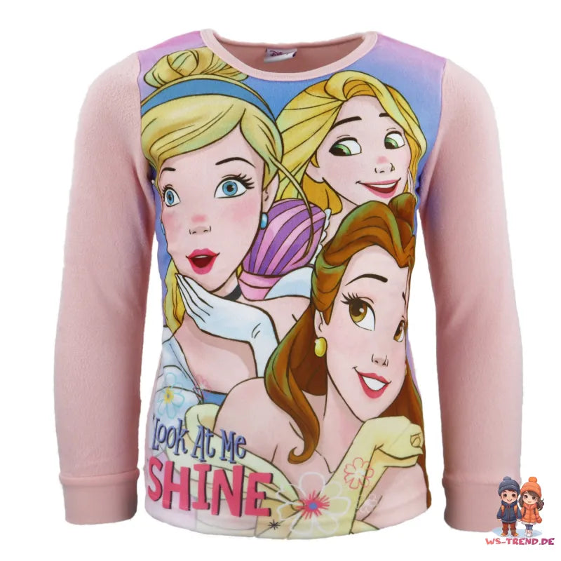 Disney Prinzessinnen Kinder Polar Fleece Schlafanzug Pyjama Hausanzug - WS-Trend.de 92-128
