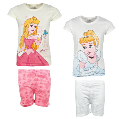 Disney Cinderella Rapunzel Kinder Schlafanzug Pyjama - WS-Trend.de Gr. 92-128 100% Baumwolle