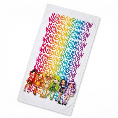 Rainbow High Girls Kinder Mikrofaser Strandtuch Badetuch XL 70x140 - WS-Trend.de Handtuch