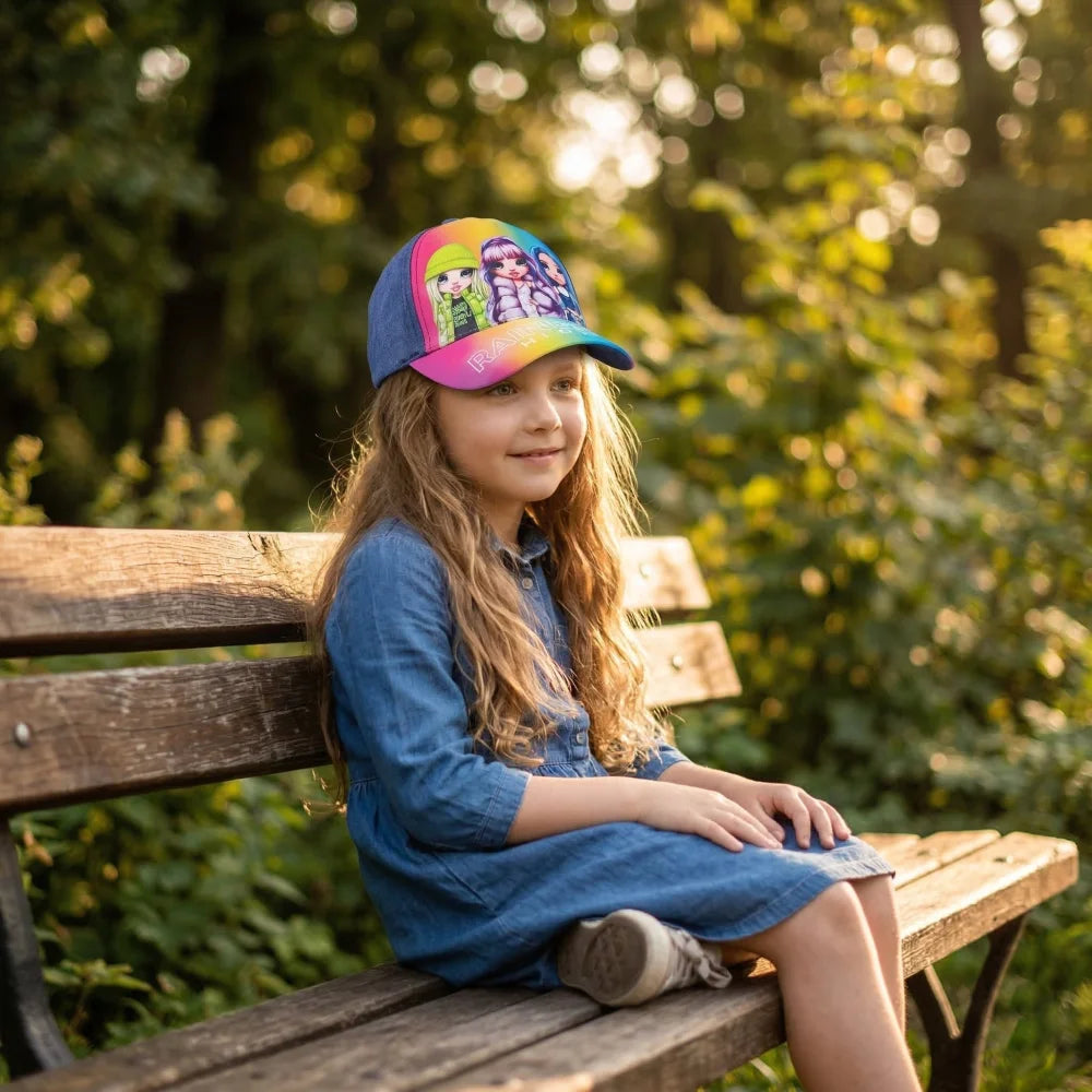 Rainbow High Girls - Kinder Mädchen Basecap - WS-Trend.de - Baseball Kappe Mütze 52 54