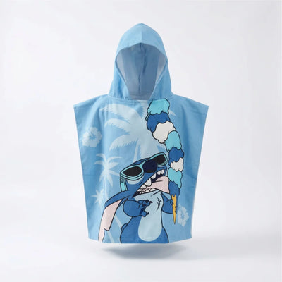 Disney Lilo Stitch Kinder Mädchen Mikrofaser Poncho Badetuch 55x110 cm - Ansicht 2
