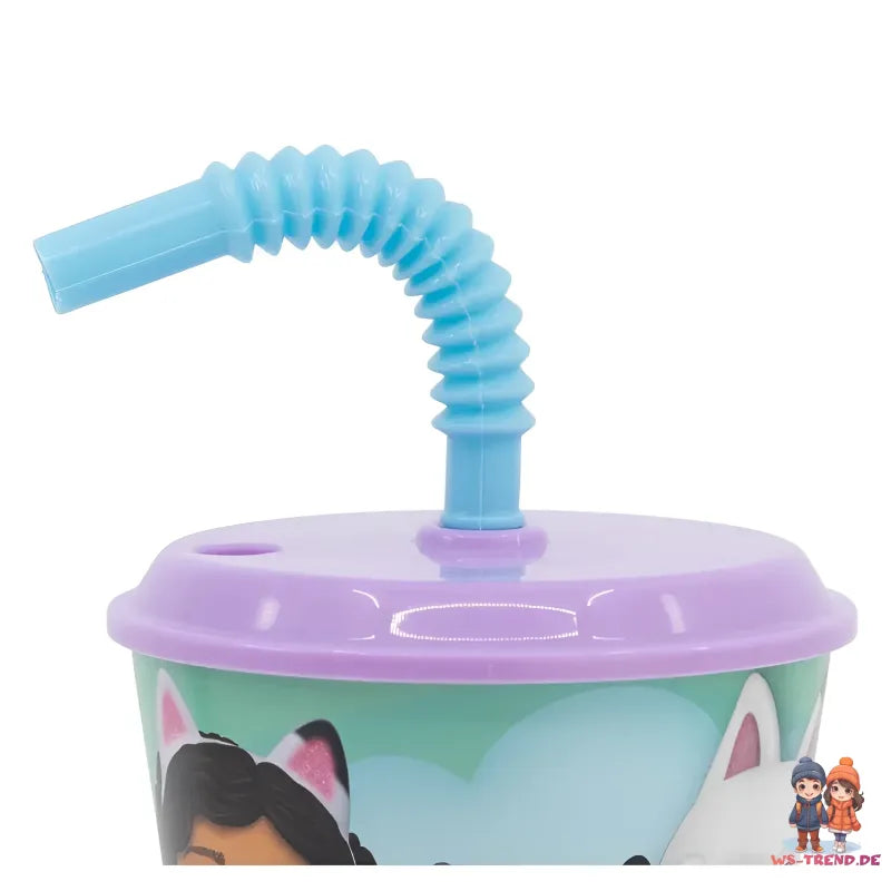 Gabbys Dollhouse Kinder 3 tlg Set Brotdose Kammern Trinkbecher Becher - WS-Trend.de