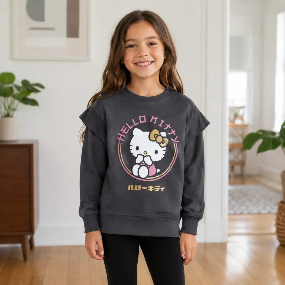 Hello Kitty Mädchen Kinder Sweater Pullover - WS-Trend.de