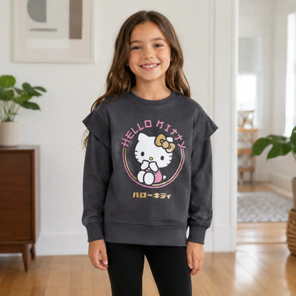 Hello Kitty Mädchen Kinder Sweater Pullover - WS-Trend.de