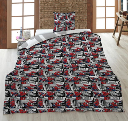 Marvel Spiderman Jungen Bettwäsche 2tlg. Set 135-140x200 65x65 cm - WS-Trend.de