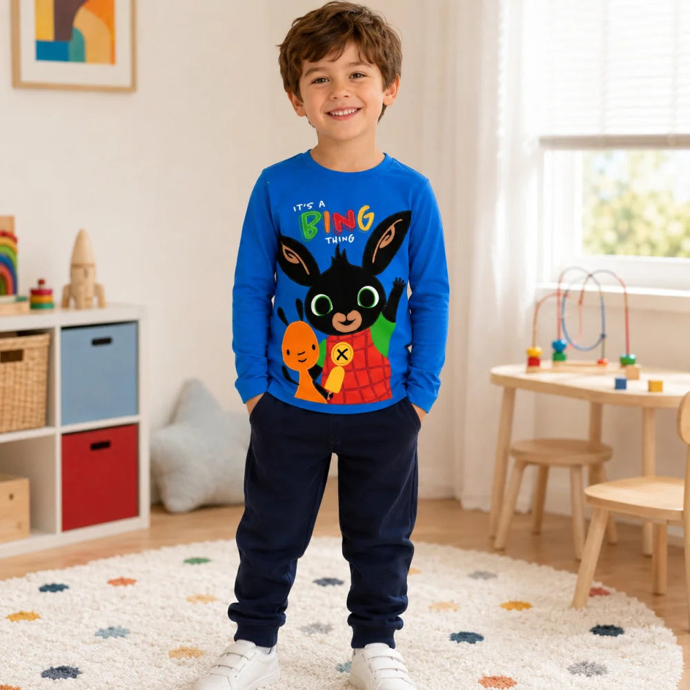 Bing Jungen Langarmshirt Blau oder Grau Größen 92–116 - WS-Trend.de