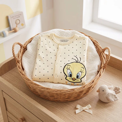 Looney Tunes Tweety Baby Kleinkind Body Strampler Einteiler Gr. 62-92 Baumwol... - WS-Trend.de